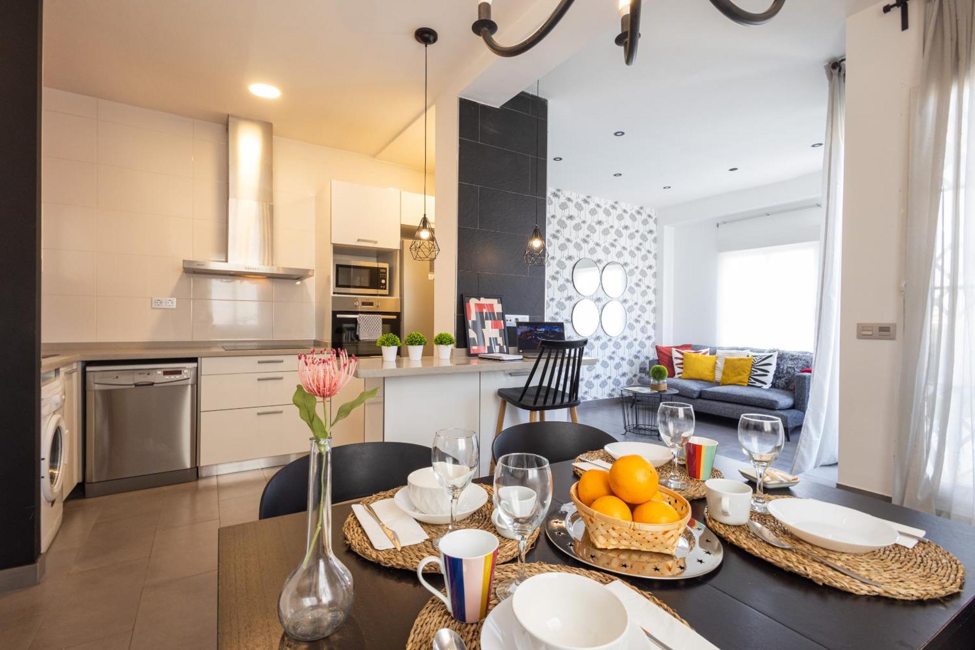 Florit Flats - Stylish 2 Bedroom Ac Wifi Terrace Attic In Valencia Center Exteriör bild