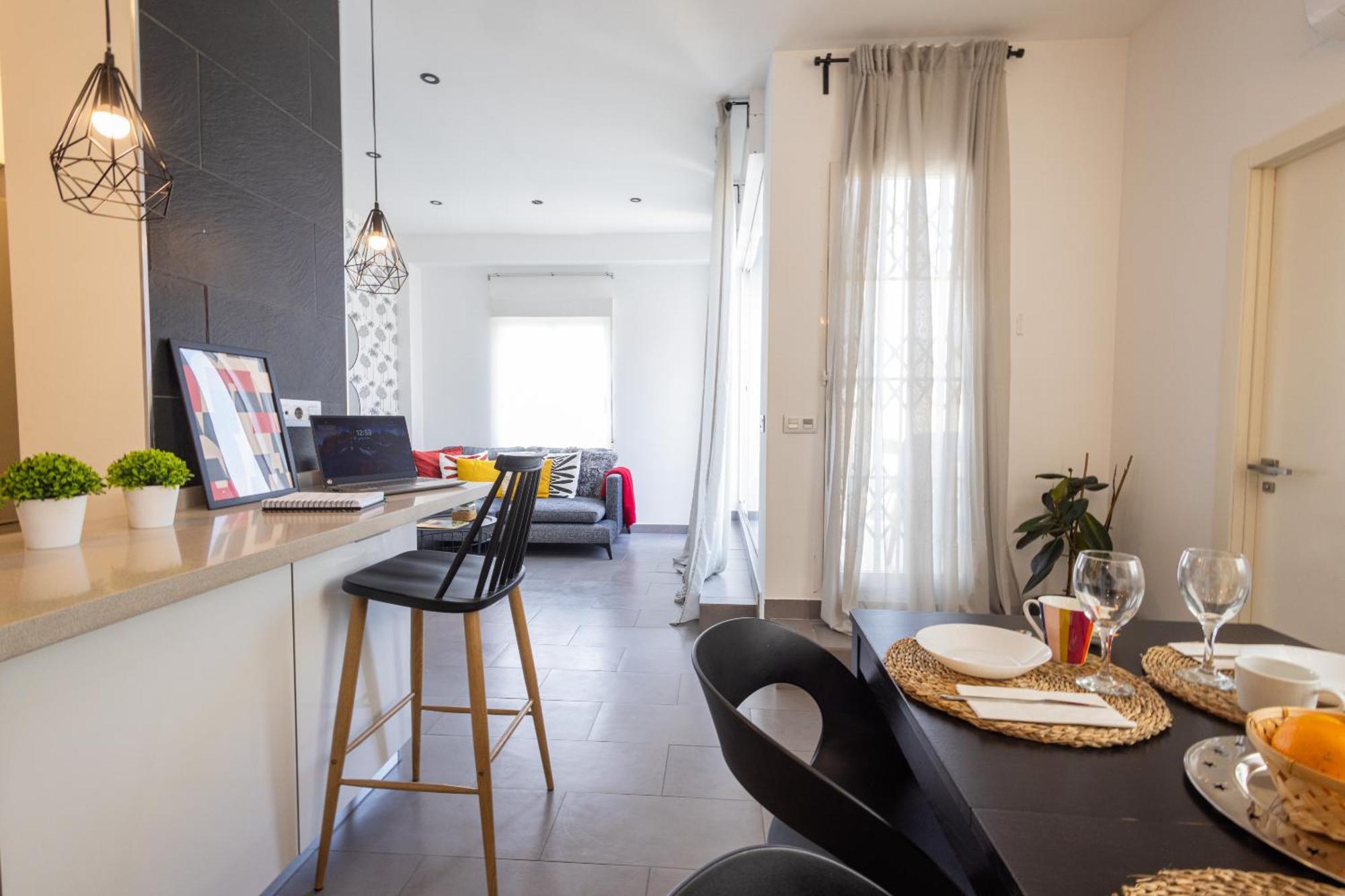 Florit Flats - Stylish 2 Bedroom Ac Wifi Terrace Attic In Valencia Center Exteriör bild