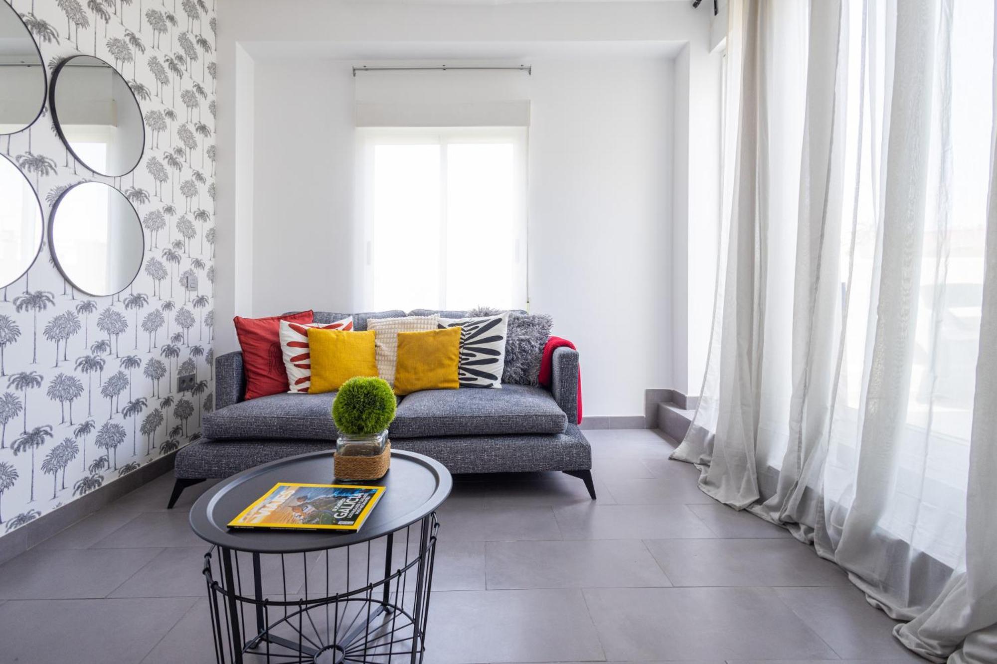 Florit Flats - Stylish 2 Bedroom Ac Wifi Terrace Attic In Valencia Center Exteriör bild